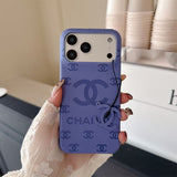 cc Embossed Leather Phone Case with Iconic Double C Logo Luxury Designer Cover Available in Multiple Colors