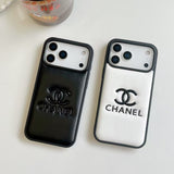cc Quilted Signature Case Elegant Luxury Style for iPhone 14 to 17 Pro Max