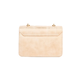 Golden Quilted Top-Handle Handbag