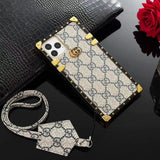 Tunde Store 2024 Gucci Leather Case for iPhone 16