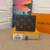 Tunde Store Black Leather Louis Vuitton Wallet With Gray Monogram