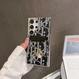 Tunde Store Christian Dior Designer Phone Case with Card Holder for Samsung S23 and S24