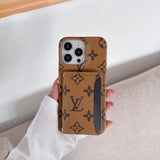 Tunde Store Classic Louis Vuitton iPhone 15 Case with Integrated Wallet
