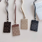 Tunde Store Coach Monogram Lanyard Cardholder â€“ Slim ID Badge Holder