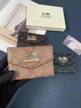 Tunde Store Coach Signature Card Holder Wallet with Horse and Carriage Logo
