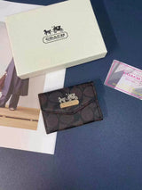 Tunde Store Coach Signature Card Holder Wallet with Horse and Carriage Logo