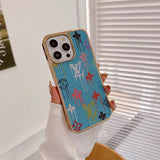 Tunde Store Colorful Louis Vuitton Phone Covers for iPhone 15 Pro Max