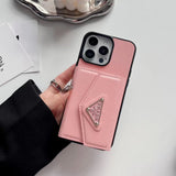Tunde Store Prada-Inspired Designer iPhone Case with Card Holder â€“ Available for iPhone 13 to iPhone 16